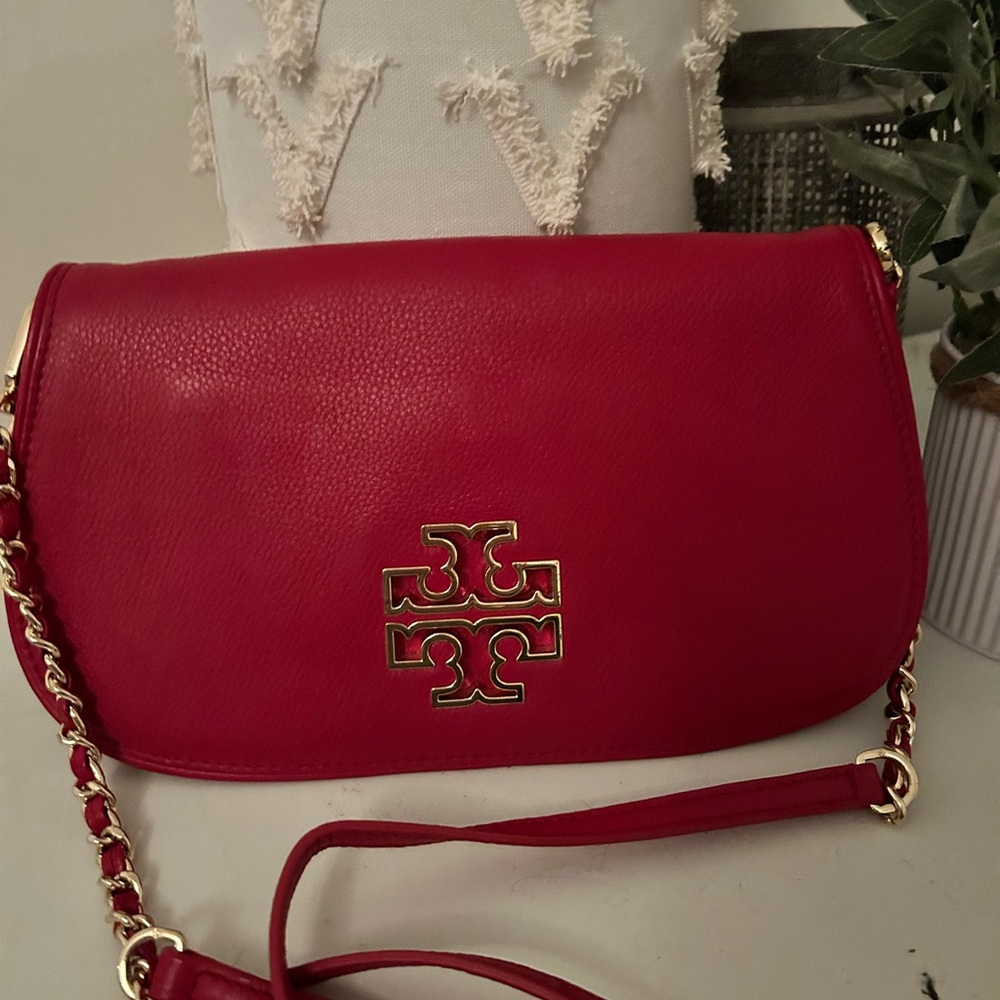 Tory Burch Vibrant Red Crossbody Bag